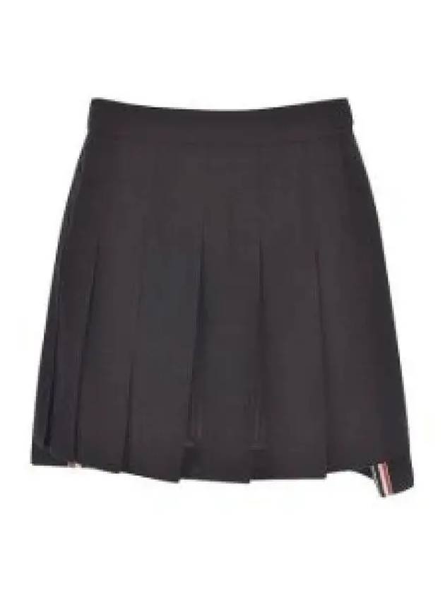 Wool Fresco Pleated Mini Skirt FGC402V 00473 001 - THOM BROWNE - BALAAN 2