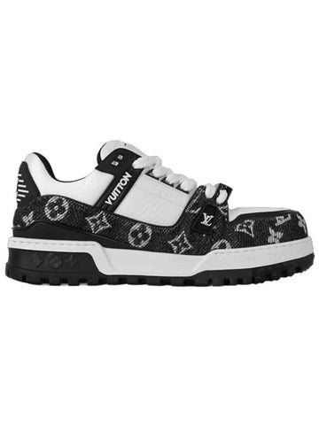 LV Trainer Maxi Low Top Sneakers Black White - LOUIS VUITTON - BALAAN 1