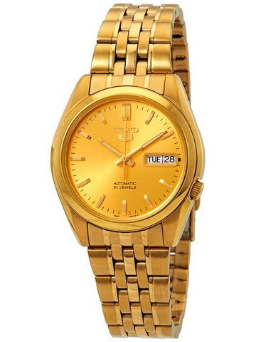 Seiko Series 5 Automatic Gold Dial Men's Watch SNK366 - SEIKO - BALAAN 1