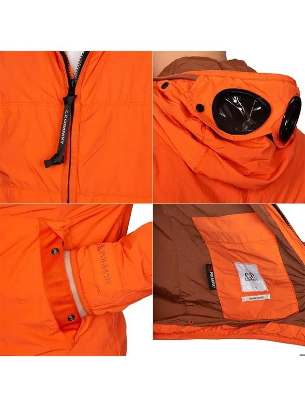 Men's Chrome Goggles Hooded Jacket Orange - CP COMPANY - BALAAN 9