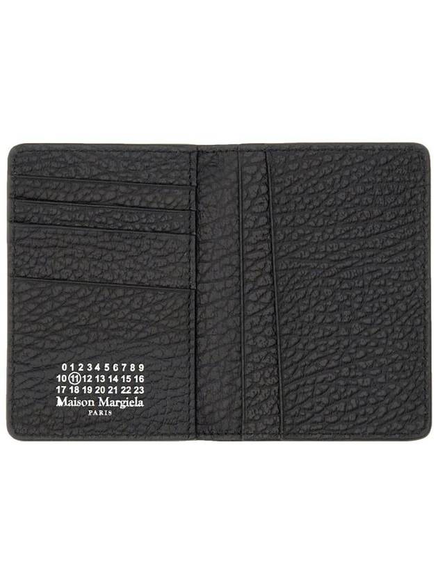 Bovine Leather Card Wallet Black - MAISON MARGIELA - BALAAN 7