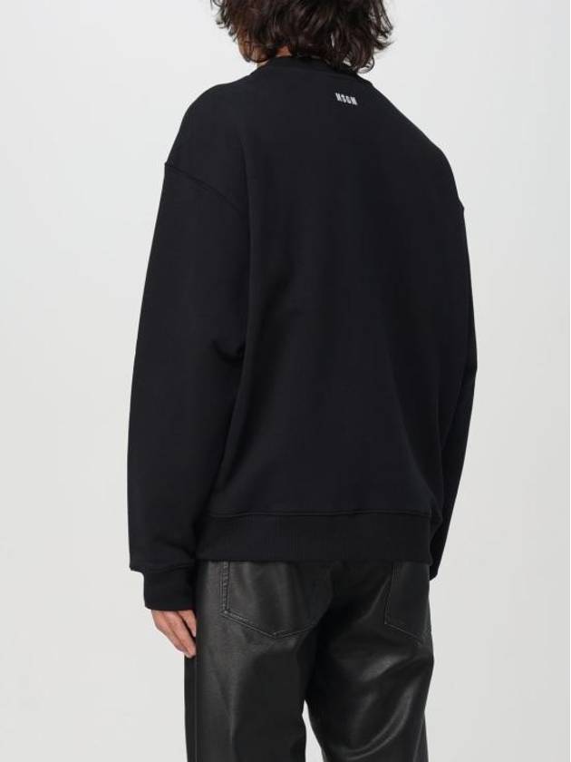 Logo Patch Sweatshirt Black - MSGM - BALAAN 3