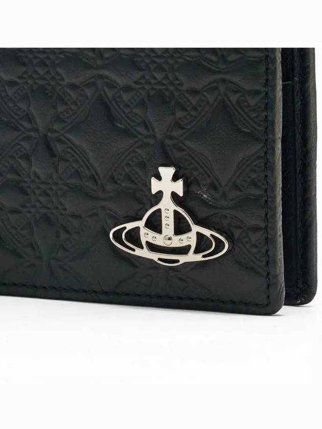 Men's Embossed Of Logo Patch Bicycle Wallet Black - VIVIENNE WESTWOOD - BALAAN.