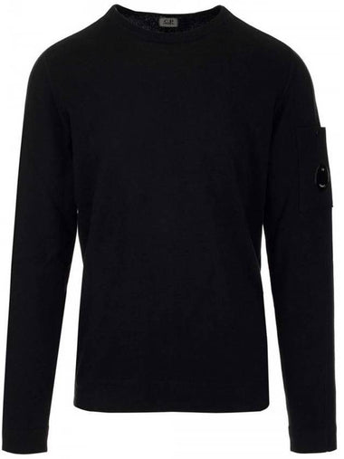 Men's Lens Wappen Cotton Sweatshirt Black - CP COMPANY - BALAAN 1