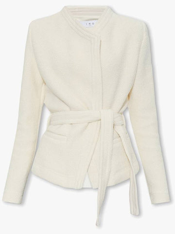 Iro Belted Jacket, Women's, Cream - IRO - BALAAN 1