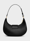 Ava Triomphe Smooth Calfskin Shoulder Bag Black - CELINE - BALAAN 4