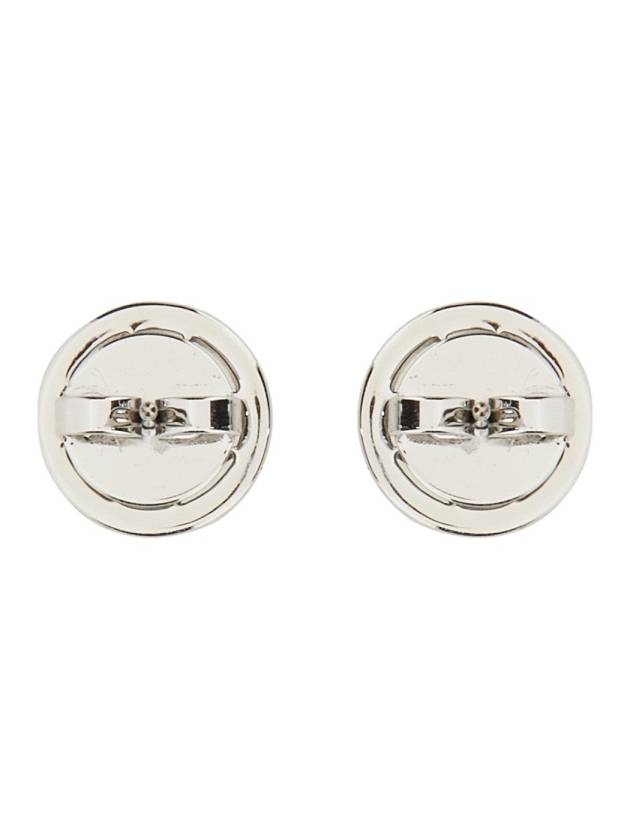 Miller Crystal Stud Earrings Silver - TORY BURCH - BALAAN 4