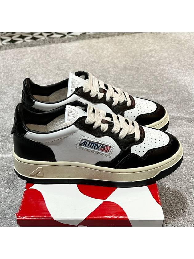 Medalist Leather Low Top Sneakers White Black - AUTRY - BALAAN 5