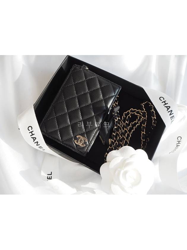 22B Dear Diary Chain Wallet Mini Cross Bag WOC Black AP2954 - CHANEL - BALAAN 2