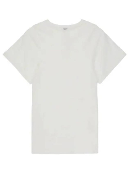 Curved seam short sleeve t shirt Off white - TOTEME - BALAAN 1