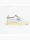 Medalist Goatskin Low Top Sneakers Gold White - AUTRY - BALAAN 2