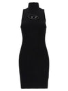 M-Onerva Logo Sleeveless Mini Dress Black - DIESEL - BALAAN 2