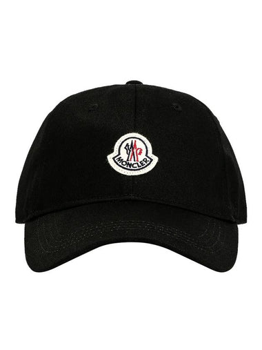 Logo Wappen Patch Ball Cap Black - MONCLER - BALAAN 1