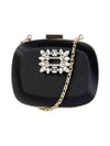 Buckle Micro Clutch Bag Black - ROGER VIVIER - BALAAN 2