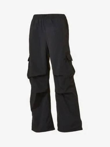 Women s Nylon Wide Cargo Pants 19 Black - NEW BALANCE - BALAAN 1