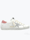 Superstar Pink Tab Leather Low Top Sneakers White - GOLDEN GOOSE - BALAAN 2