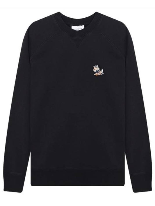 Dressed Fox Patch Classic Sweatshirt Black - MAISON KITSUNE - BALAAN 2