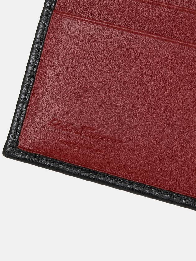 Gancini Half Wallet Black - SALVATORE FERRAGAMO - BALAAN 6