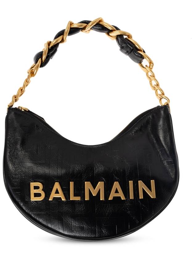 Balmain Shoulder Bag 1945 Soft Moon, Women's, Black - BALMAIN - BALAAN 1