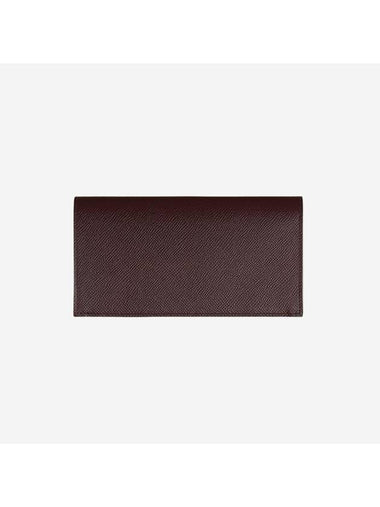 Citizen Twill Long Wallet Rouge Sellier - HERMES - BALAAN 1