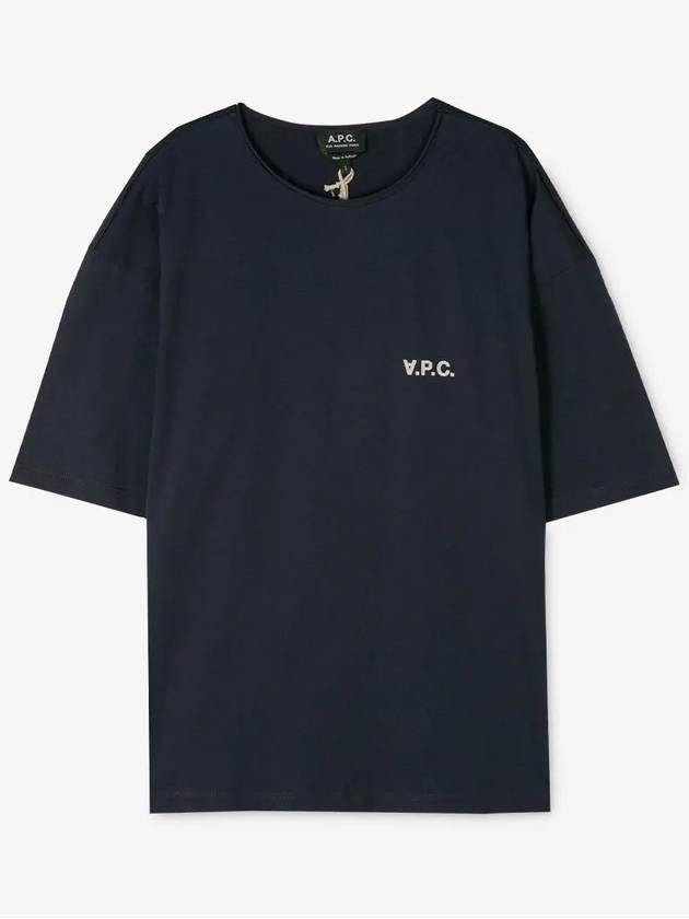 Jeremy Logo Short Sleeve T-shirt Dark Navy - A.P.C. - BALAAN 3