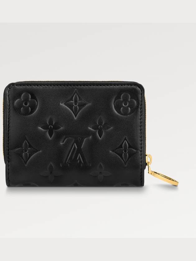 Women's Lou Monogram Lambskin Coin Purse Black - LOUIS VUITTON - BALAAN 4