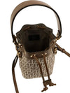 Mon Tresor FF Motif Bucket Bag Brown - FENDI - BALAAN 4