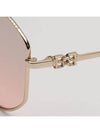 Sunglasses BY0103H 28T metal frame overfit pink round - BALLY - BALAAN 5