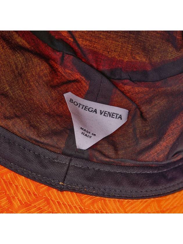 Intrecciato Jacquard Bucket Hat Tangerine - BOTTEGA VENETA - BALAAN 10