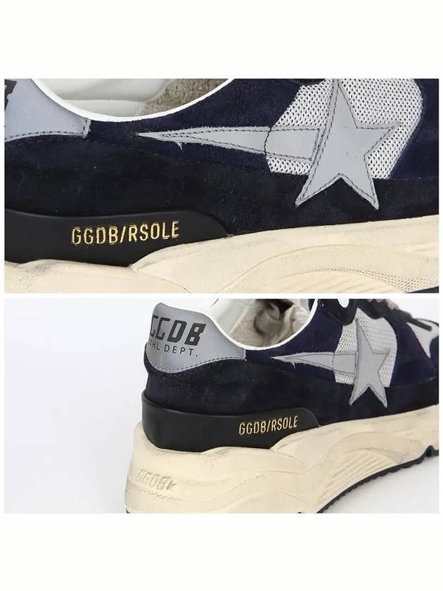 Star Running Sole Suede Low Top Sneakers Grey Navy - GOLDEN GOOSE - BALAAN 7