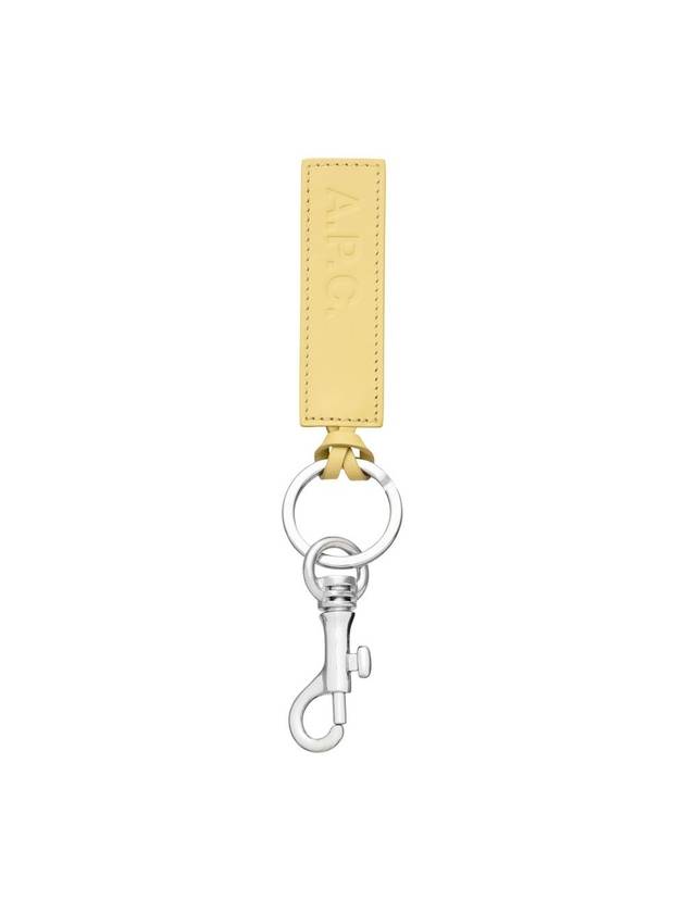 Logo Leather Key Holder Yellow - A.P.C. - BALAAN 1