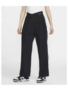 Sportswear Collection Mid-Rise Repel Asymmetrical Waist Straight Pants Black - NIKE - BALAAN 2