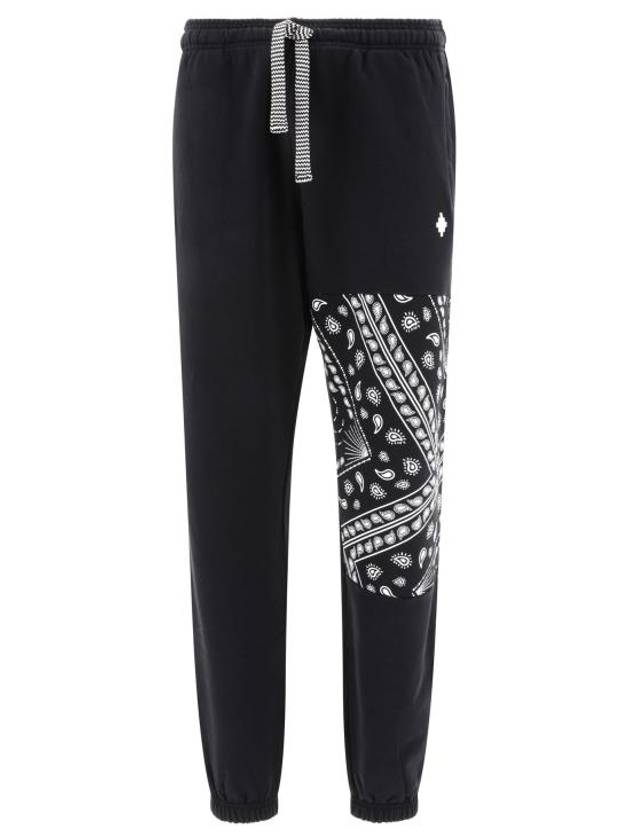 Straight Pants CMCH024F23FLE0021001 Black - MARCELO BURLON - BALAAN 1