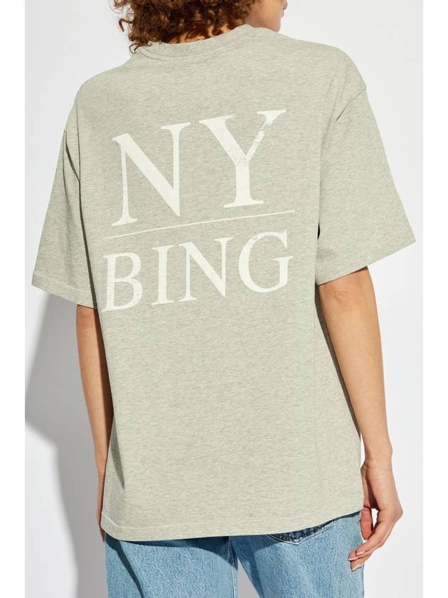 Anine Bing T-shirt With Print, Women's, Grey - ANINE BING - BALAAN 4