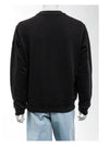 Tonal Logo Crew Neck Sweatshirt Black - MONCLER - BALAAN 6