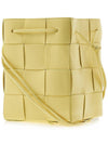 Intrecciato Cassette Small Bucket Bag Yellow - BOTTEGA VENETA - BALAAN 3