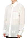 MWL272A F0245 100 Men Shirt - THOM BROWNE - BALAAN 4