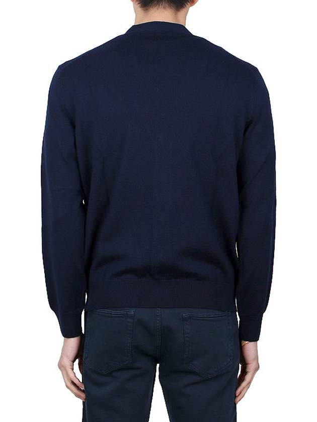 Bold Fox Head Patch Regular Cardigan Navy - MAISON KITSUNE - BALAAN 6