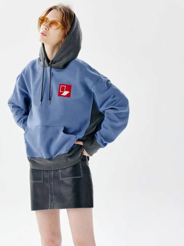 Unisex BXMXHD Door Box Sweat Hoodie Mix Blue - CHANCE'S NOI - BALAAN 6