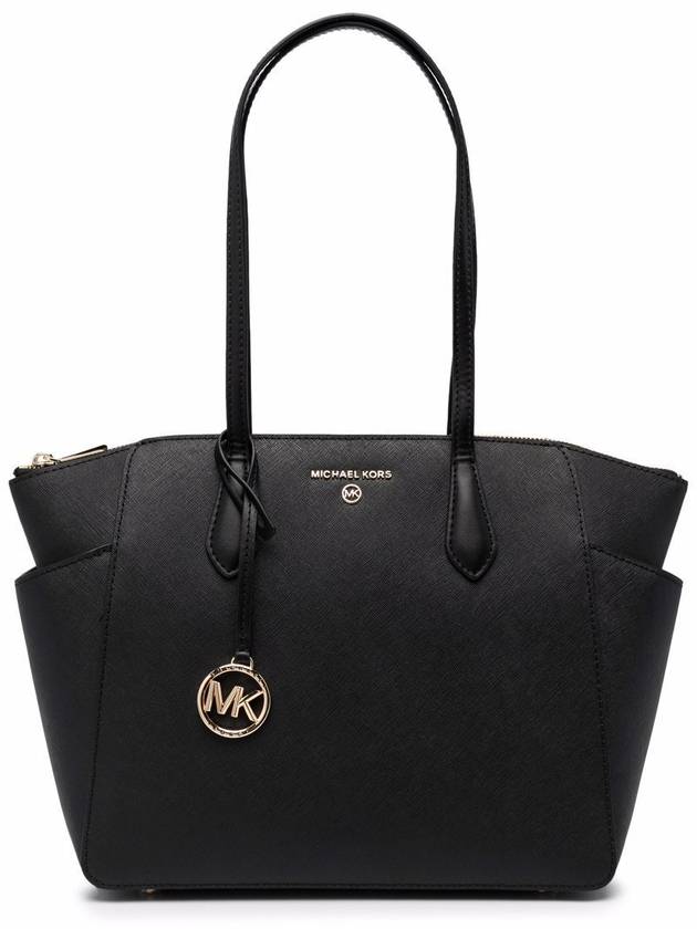 Marilyn Saffiano Medium Tote Bag Black - MICHAEL KORS - BALAAN 2