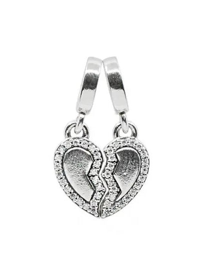 Friends Splittable Heart Dangle Bracelet Charm Silver - PANDORA - BALAAN 2