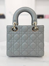 Cannage Lady Bag Small Stone Gray Lambskin M0538ONGE M51G - DIOR - BALAAN 4