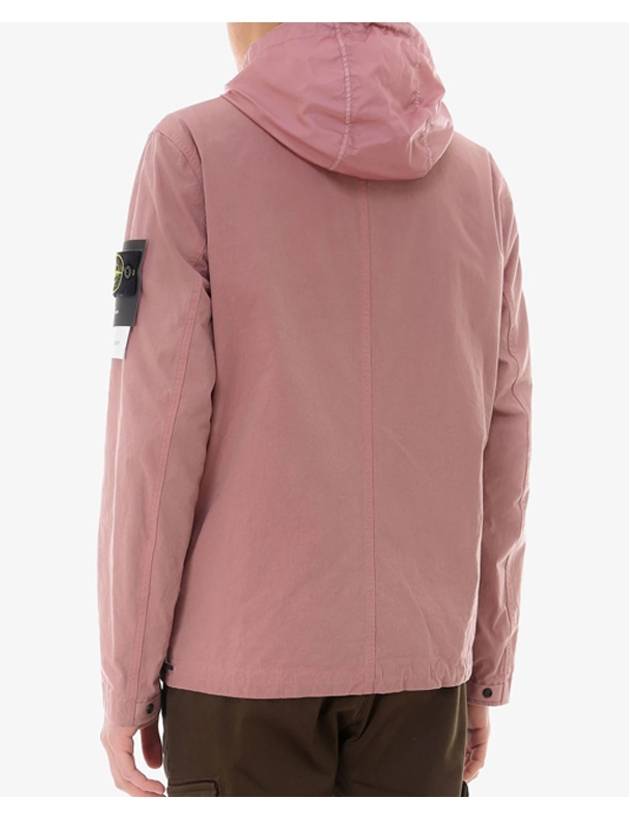 Wappen Patch Cordura Cotton Hooded Jacket Rose Quartz - STONE ISLAND - BALAAN 6