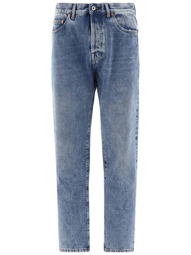 Men's Back Pocket V Logo Signature Denim Jeans - VALENTINO - BALAAN.