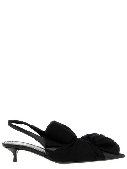 Knife Chemise 40mm Slingback Heels Black - BALENCIAGA - BALAAN 2