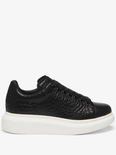 Oversized Lace-Up Low-Top Sneakers Black - ALEXANDER MCQUEEN - BALAAN 2