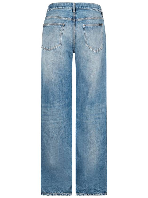 EXTREME LONG BAGGY JEANS IN DENIM - SAINT LAURENT - BALAAN 2