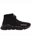 Women's Speedrunner Lace-Up High Top Sneakers Black - BALENCIAGA - BALAAN 1