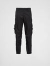 Re-Nylon Buckle Strap Pocket Track Pants Black - PRADA - BALAAN 2