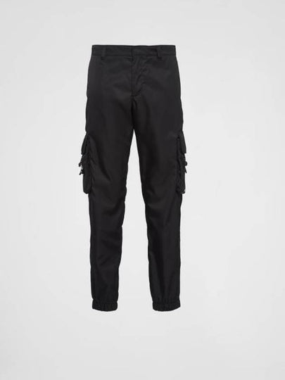 Re-Nylon Buckle Strap Pocket Track Pants Black - PRADA - BALAAN 2